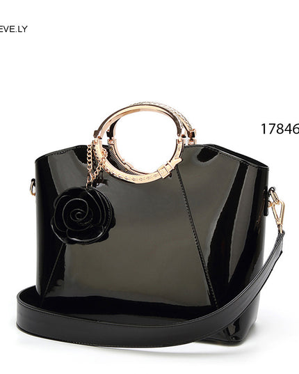 ثيماء | حقيبة اليد والكتف اللامعة