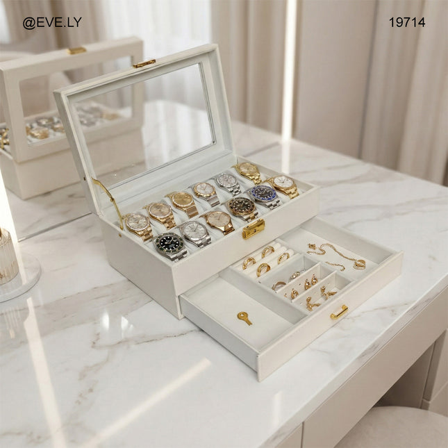 منظم ترف | أبيض لؤلؤي (ساعات ومجوهرات)