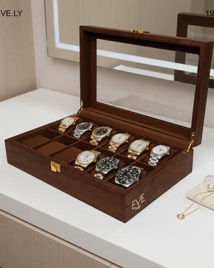 منظم رواسي | خشب جوز (سعة 12 ساعة)