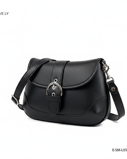 ريما | حقيبة كتف جلد بقلاب