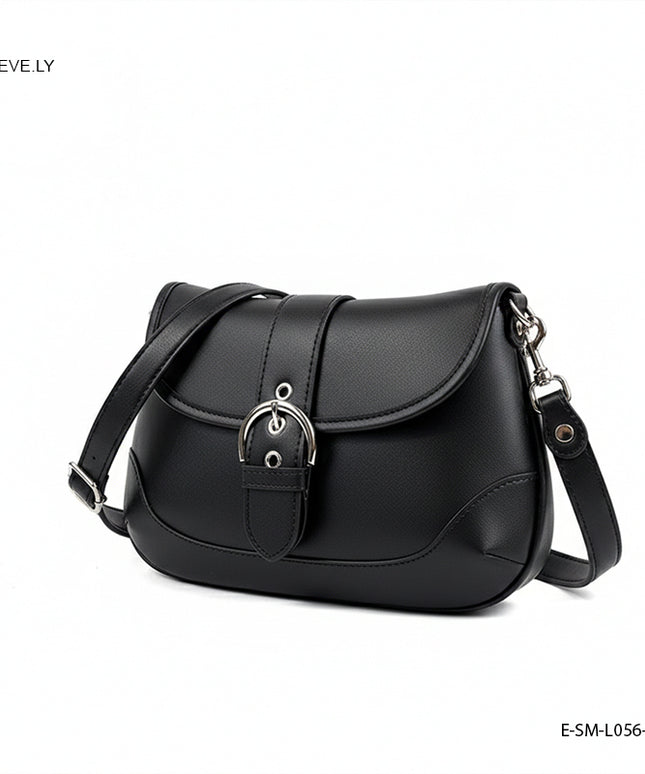 ريما | حقيبة كتف جلد بقلاب