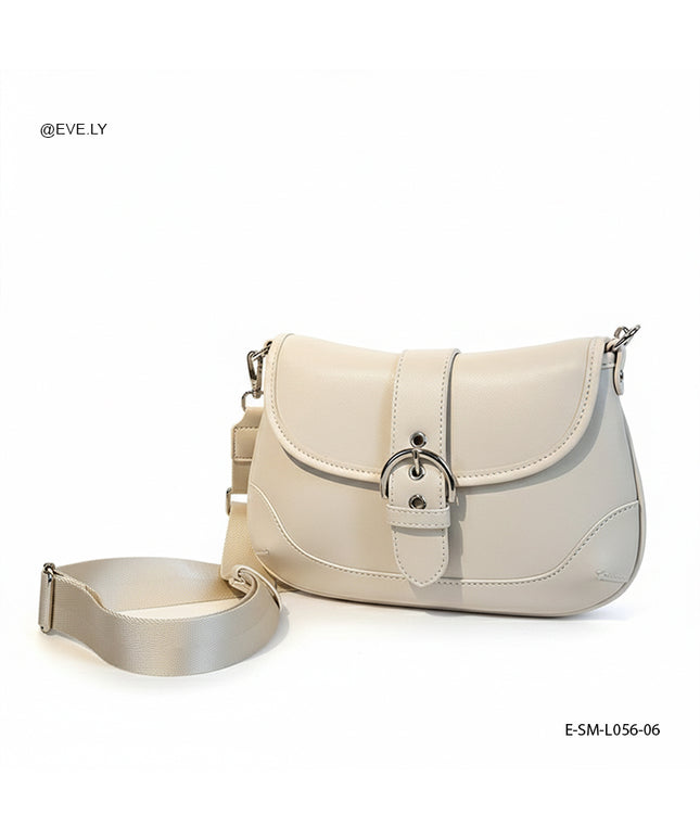 ريما | حقيبة كتف جلد بقلاب