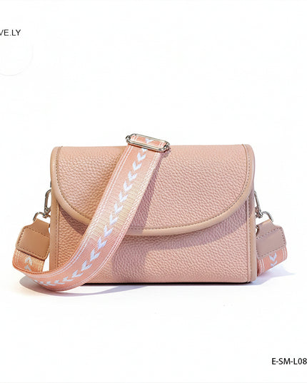 تالا | حقيبة كتف بقلاب وحزام عريض